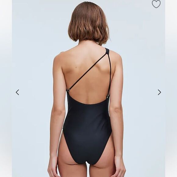 NWT One-Shoulder One-Piece Swimsuit - Picture 4 of 7
